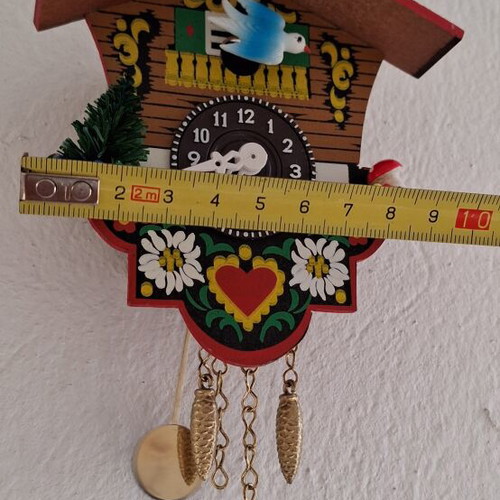 Vintage Wooden Miniature Cuckoo Clock 1970 like new