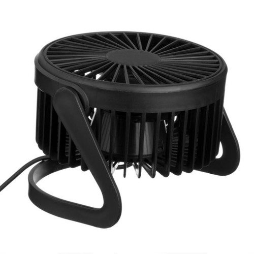 USB desk fan 14cm new, black, adjustable tilt