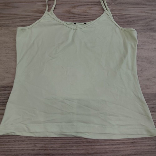 Zara basic cami top pastel lime, size M