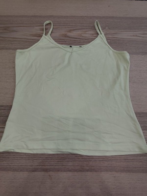 Zara basic cami top pastel lime, size M