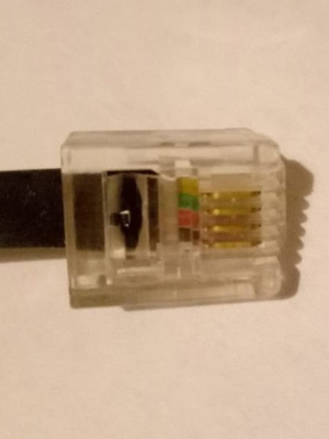 RJ11 telephone cable used, 15m