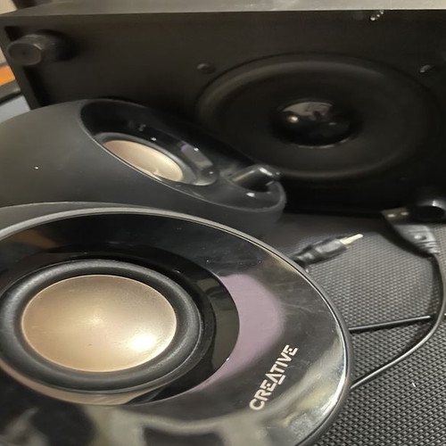 Creative Pebble Plus 2.1 computer speakers with subwoofer used