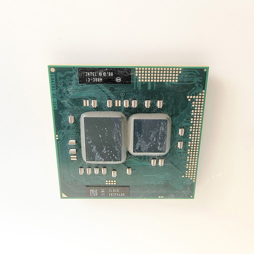 Intel Core i3-380M laptop CPU used, 1st generation dual-core