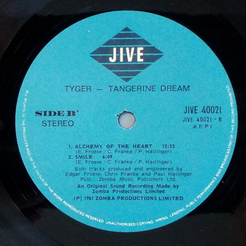 Tangerine Dream Tyger βινύλιο LP άλμπουμ μεταχειρισμένο, ηλεκτρονικό