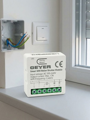 Geyer GS-SHUTTER έξυπνο WiFi module για ηλεκτρικά ρολά και τέντες καινούργιο