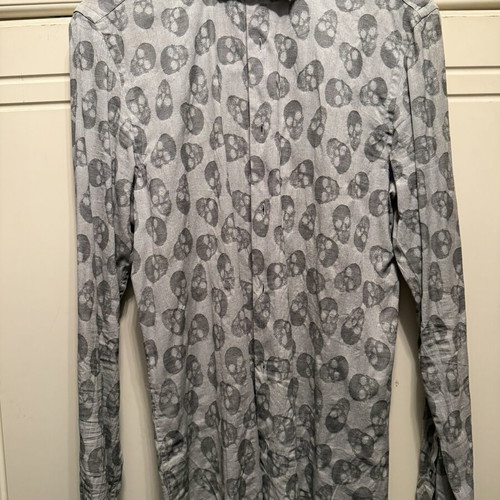 Rock Skull Cotton Grey Shirt like new, size S