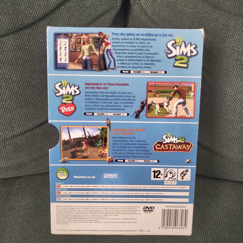 The Sims 2 Triple Collection 2008 PS2 game used, Greek CIB