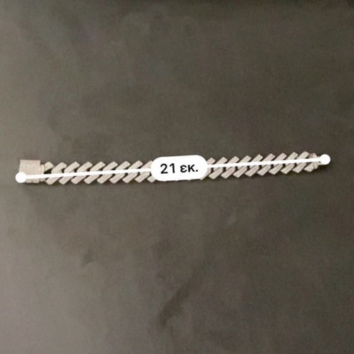 Bracelet diamonds 21cm new, silver color