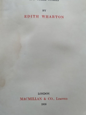 Xingu and Other Stories by Edith Wharton used English book 1916 edition