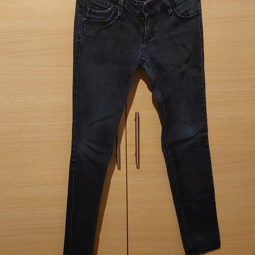 MNG Jeans Bianca Vintage women's pants used, black gray, size 36