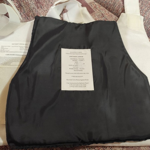 Bulletproof vest model AABPF-1 new, certified NIJ IIIA