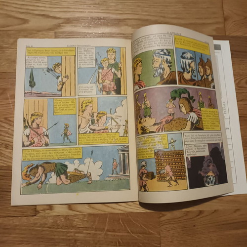 Classika Eikonografimena 265 Achilles comic used, Greek language