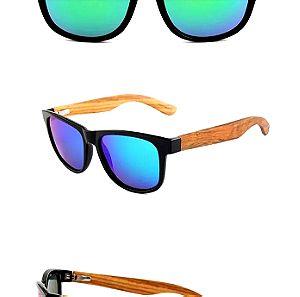 Γυαλιά ηλίου UV400 Polarized / πράσινα - ξύλο *ΟΛΟΚΑΙΝΟΥΡΓΙΑ*