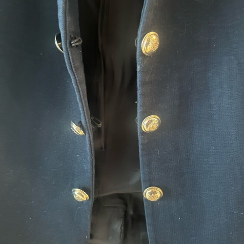 Mango military style jacket used, blue with red and gold details