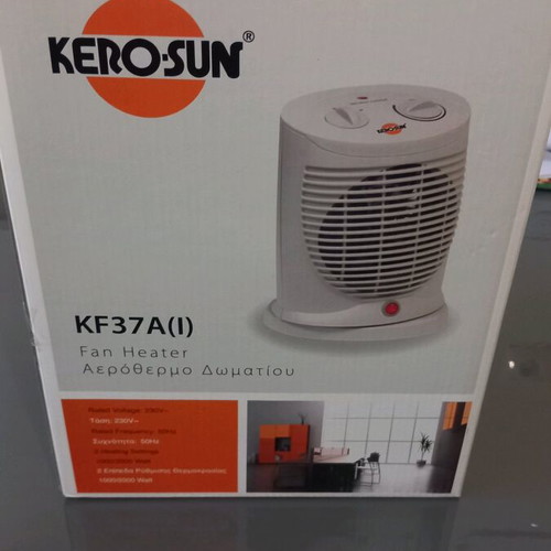 KERO SUN KF37A(I) room fan heater like new, 2 temperature settings