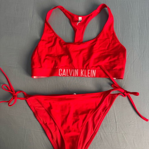 Calvin Klein swimsuit size L new, red