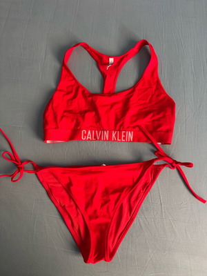 Calvin Klein swimsuit size L new, red