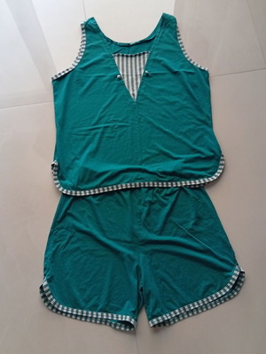 Pajama used, size XL with minor wear
