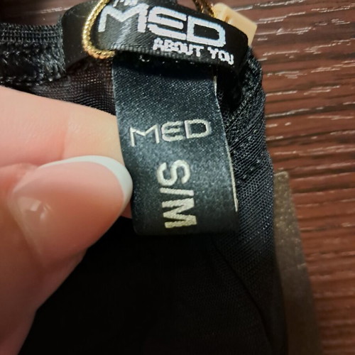 Med one-piece pareo black, new with tags