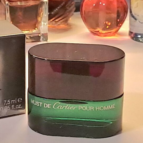 Must de Cartier Essence Pour Homme vintage miniature perfume