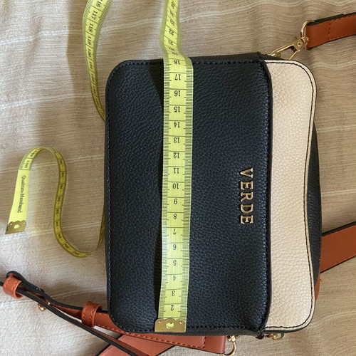 Verde crossbody bag like new, small, white and blue