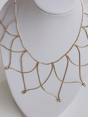Gold necklace 14 carat used, length 42cm