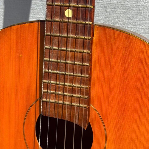 Vintage classical guitar used, for restoration or decor project
