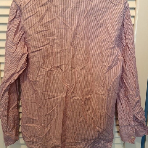 Stefanel cotton shirt with burgundy stripes like new