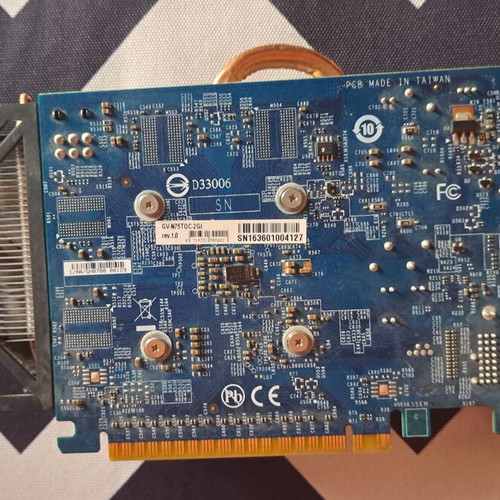 Gigabyte Nvidia GeForce GTX 750Ti 2 GB graphics card used