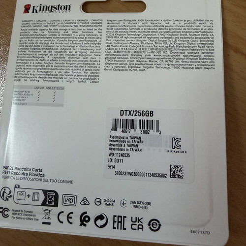 Kingston DataTraveler Exodia 256GB USB 3.2 stick new, black