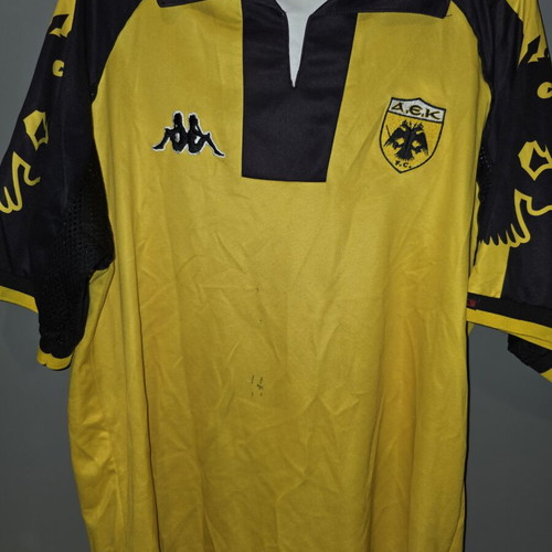 AEK 99/00 Kappa football jersey authentic, Dragan Tsirits, size L