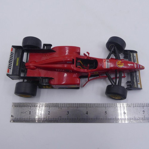 Ferrari F1 F310 Schumacher used 1/24 scale model by Burago 18 cm