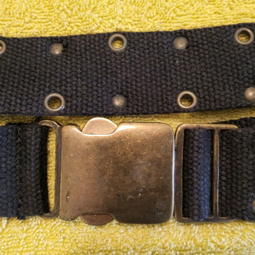 Women's belt used, black, length 94cm