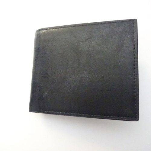 Angel men's leather wallet black, new