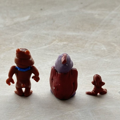 Collectible figures set of 3 from 80s/90s like new