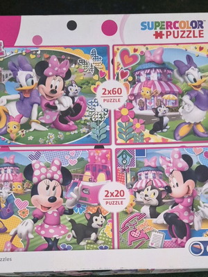Clementoni Minnie and Princess puzzle set of 3 used for girls