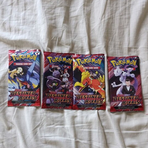 Pokemon TCG Destined Rivals 4 Packs new