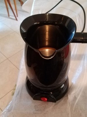 Ηλεκτρικό μπρίκι 800W μαύρο πλαστικό για ελληνικό καφέ, σαν καινούργιο