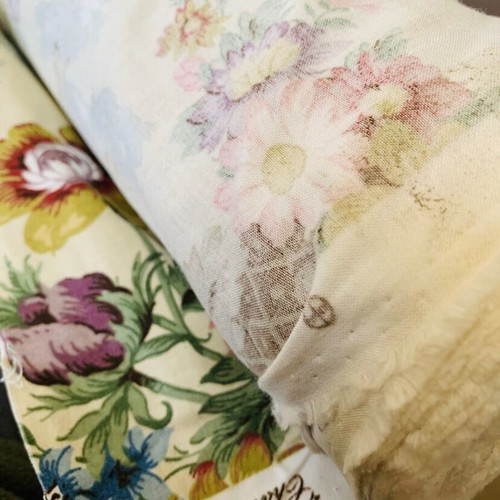 Chatsworth vintage cotton sateen fabric by Sanderson