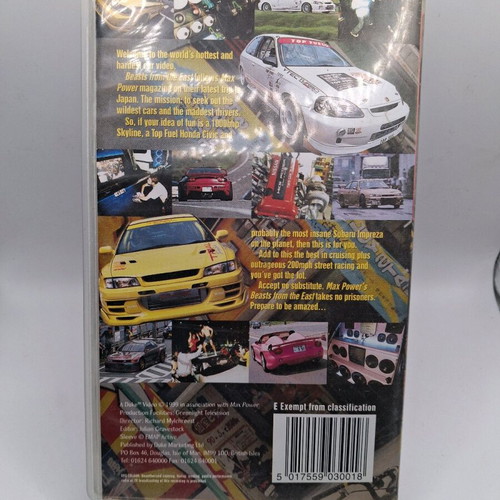 Max Power Beasts From The East VHS tape like new with subtitles