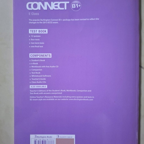 Burlington B1 test book used, marked on first 4 pages
