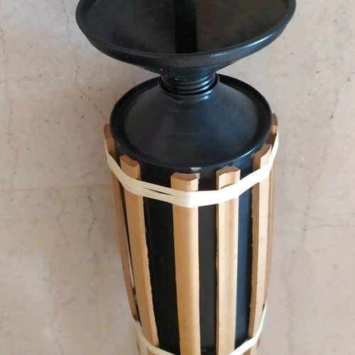 Wooden Davlos torch like new, height 1.30 m