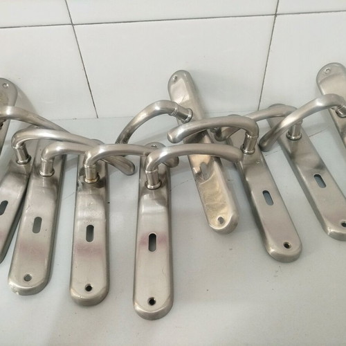 Door handles made of stainless steel like new