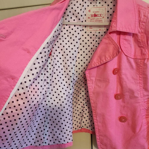 Mexx Fashion Girls' Pink Short Cotton Coat like new