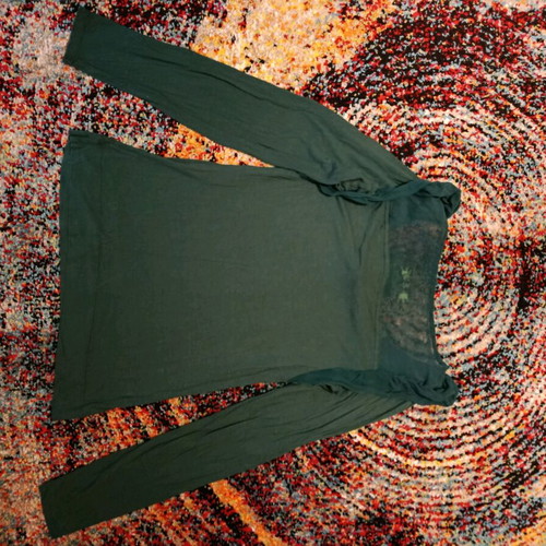 Pepe Jeans long-sleeve women's blouse no Small like new, green