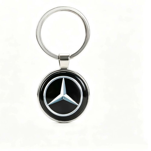 Mercedes-Benz metal keychain new, black and silver
