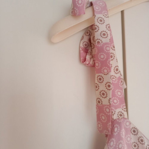 El Bano Milano large maxi dress with satin texture like new, beige pink