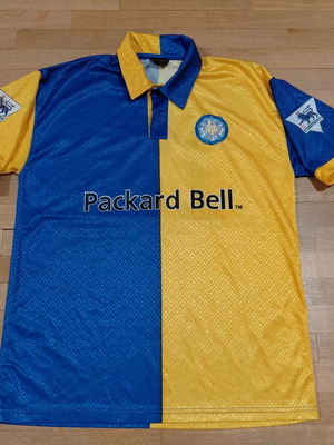 Leeds United 1997/98 away vintage football fan shirt used, size L