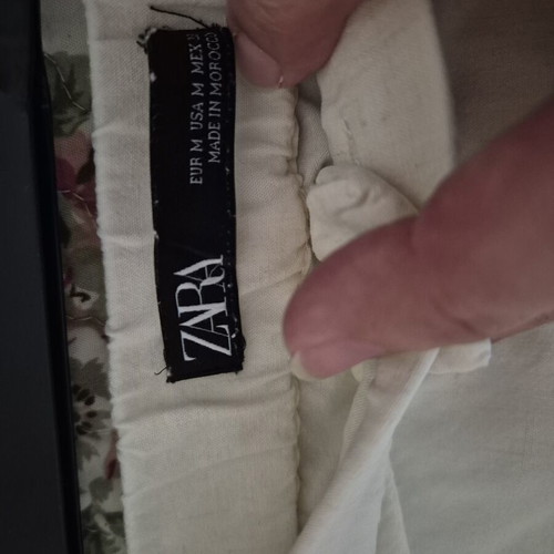 Zara linen-viscose pants like new, beige, size L
