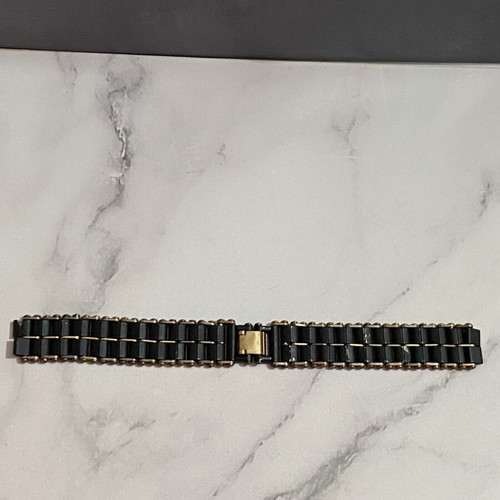 Watch strap black-gold used, women's
